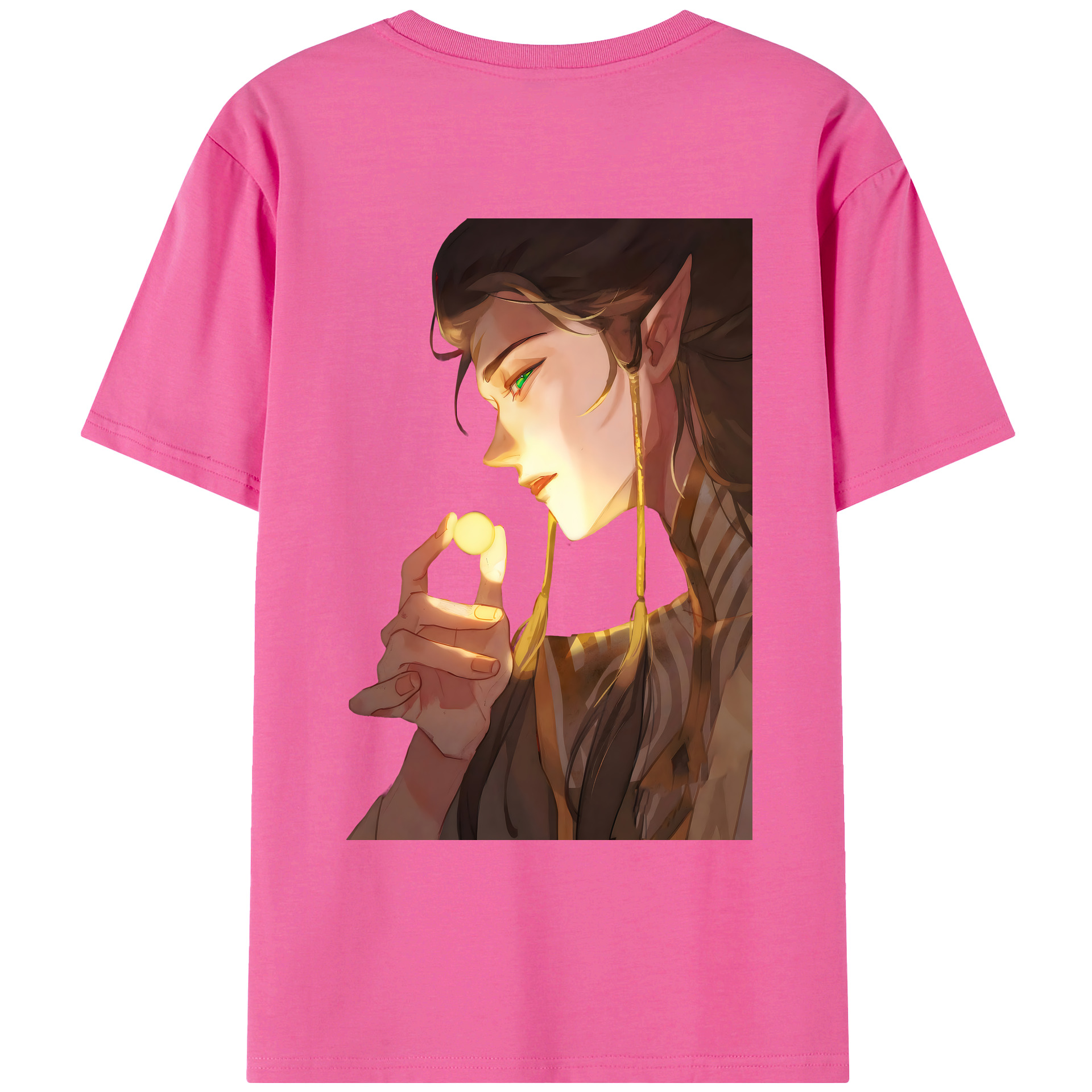 （画像用） Ne Zha 2 ナタ 魔童の大暴れ レディース半袖Tシャツ(バックプリント)
